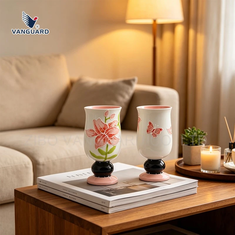 embossed floral ceramic mug embossed floral ceramic mug