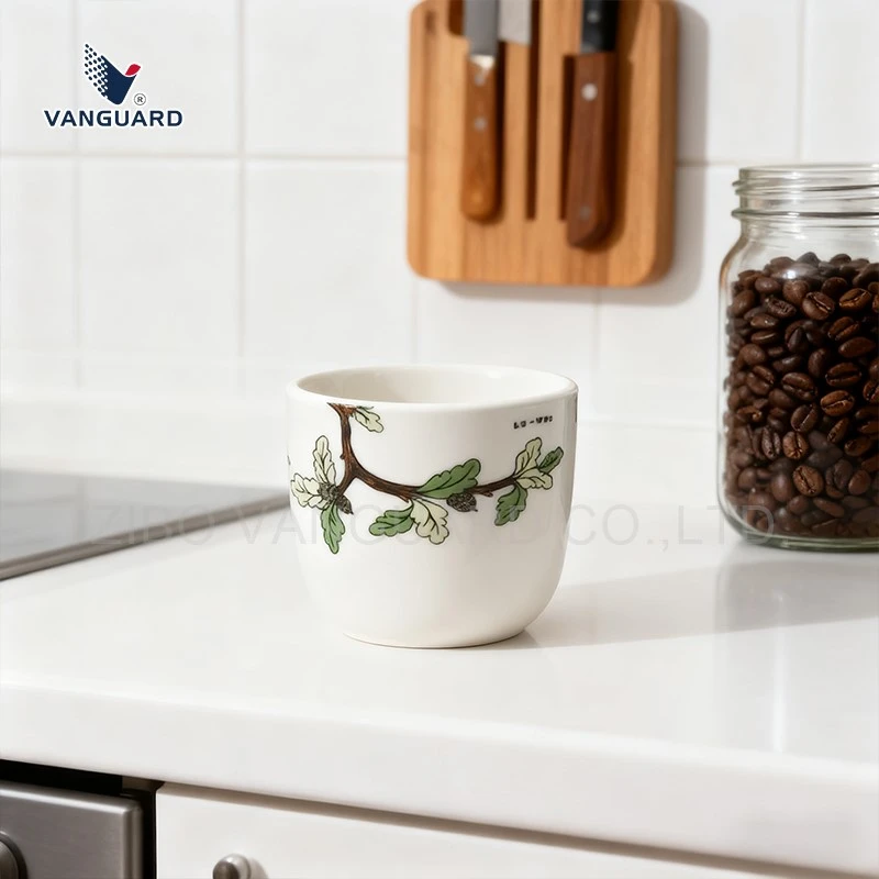 hand painted bird ceramic cup hand painted bird ceramic cup