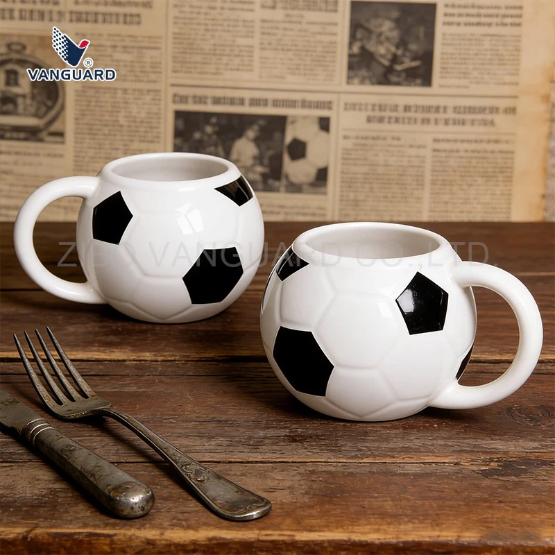soccer ball ceramic mug